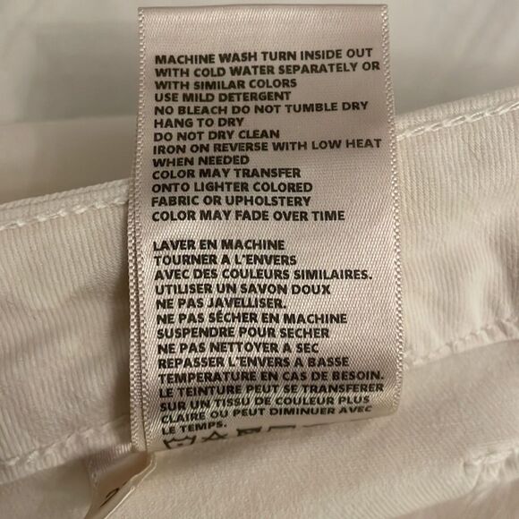 L'Agence Margot Jeans Womens 27 Vintage White High Rise Skinny Velvet Stripe - Picture 11 of 14